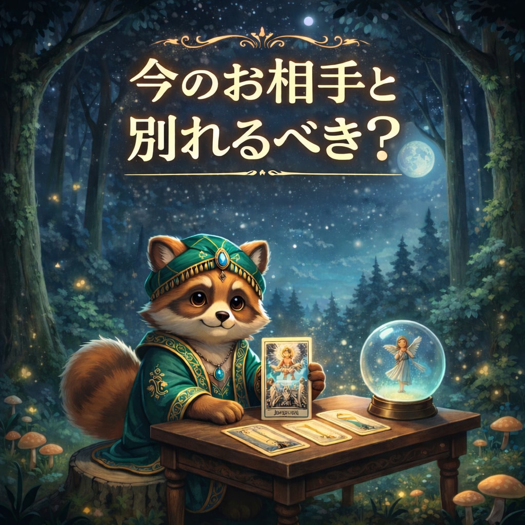 今のお相手と別れるべき？ー自立への一歩を鑑定します 誰にも言えない気持ち、たぬき占いでスッキリさせませんか？ イメージ1