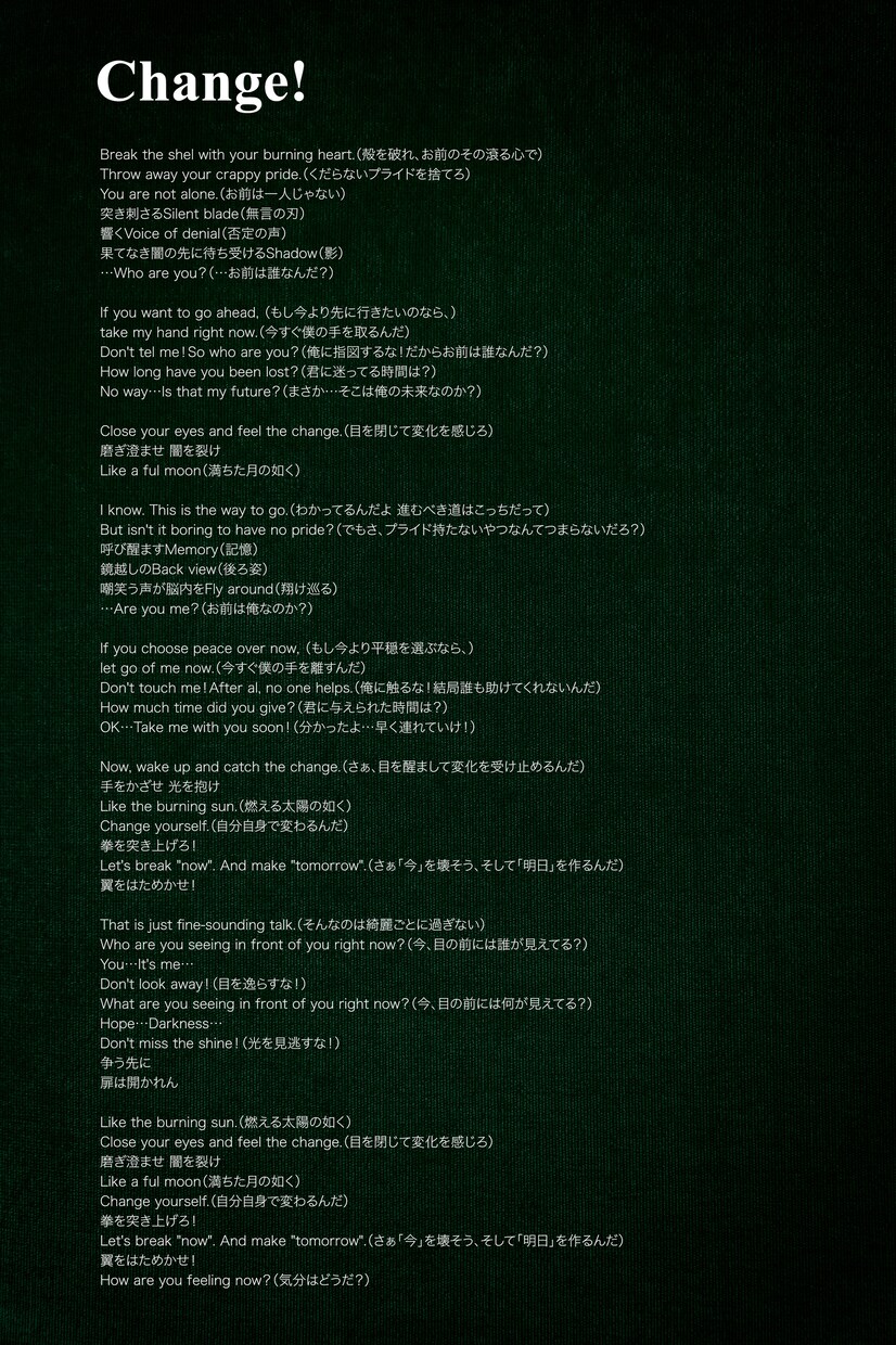 あなたの世界観を歌詞で具現化し輝かせます HR/HM,POPS,HIPHOP,GAME…全てお任せを！ イメージ7