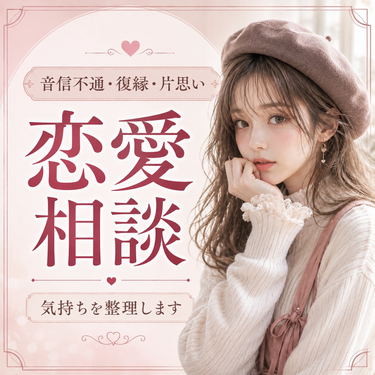 恋愛のモヤモヤ、否定せずやさしくお聞きします 誰にも言えない恋のモヤモヤを、占い師がやさしく受け止めます イメージ1