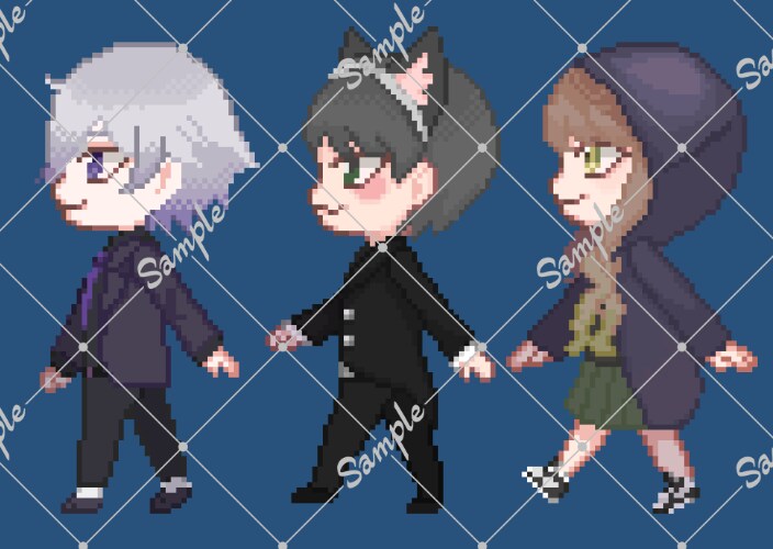 可愛らしいキャラクタードット絵描きます ドット絵・ピクセルアートが欲しい方！アニメーションも可 イメージ8