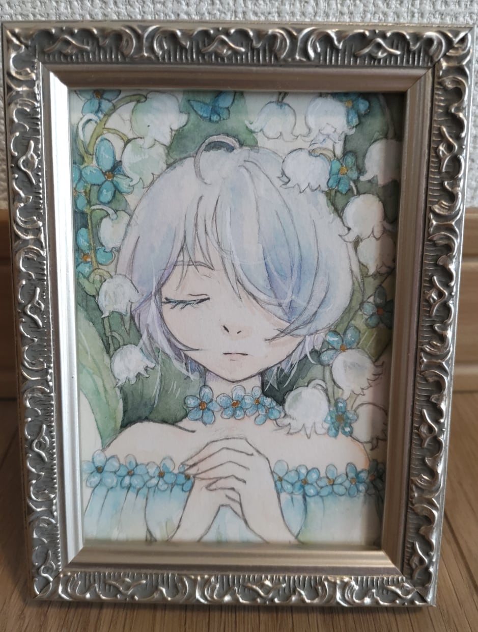 ハガキ大からA4サイズまでイラスト描きます 鮮やかな透明水彩絵の具で世界で一枚のアート作品を イメージ6