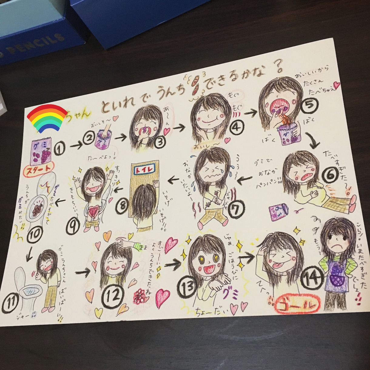 オーダーメイドでシール台紙作ります トイレトレーニングや、動機付け、ご褒美シールに★ イメージ2