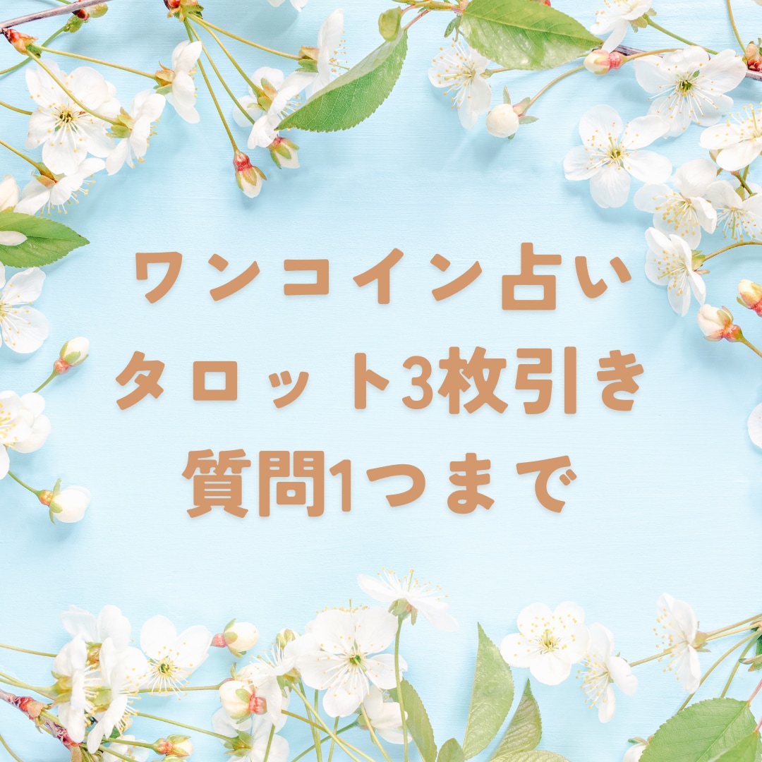 ワンコインメッセージ鑑定！恋愛仕事何でも占います 質問1つまで！あなたに寄り添いアドバイスします イメージ1