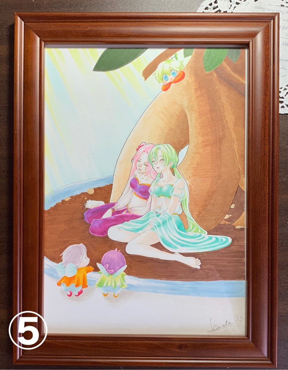 手描きイラスト販売します 掲載品全品、額装してお届けいたします⭐︎ イメージ5