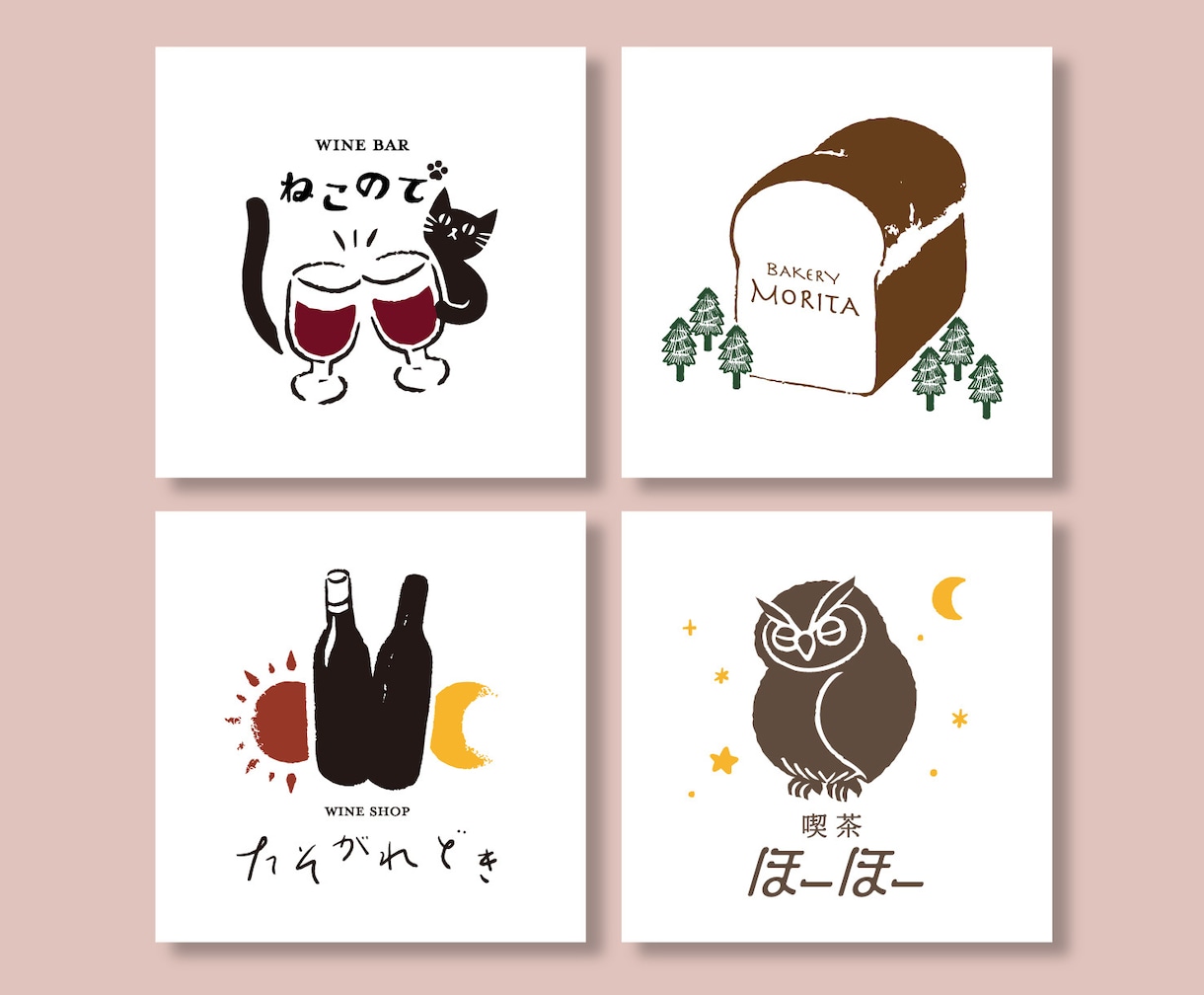 手描き風イラストを使用したロゴ作成いたします 先着５名様限定お試し価格！どこかかわいいナチュラルなロゴです イメージ1