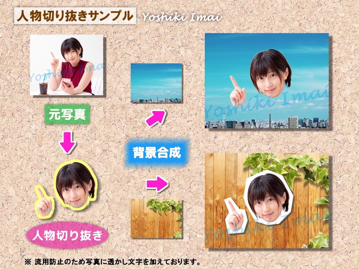 写真、画像の背景をきれいに、丁寧に切り抜きます ◎広告に◎ネットショップに◎動画素材に◎コラージュ素材に イメージ5