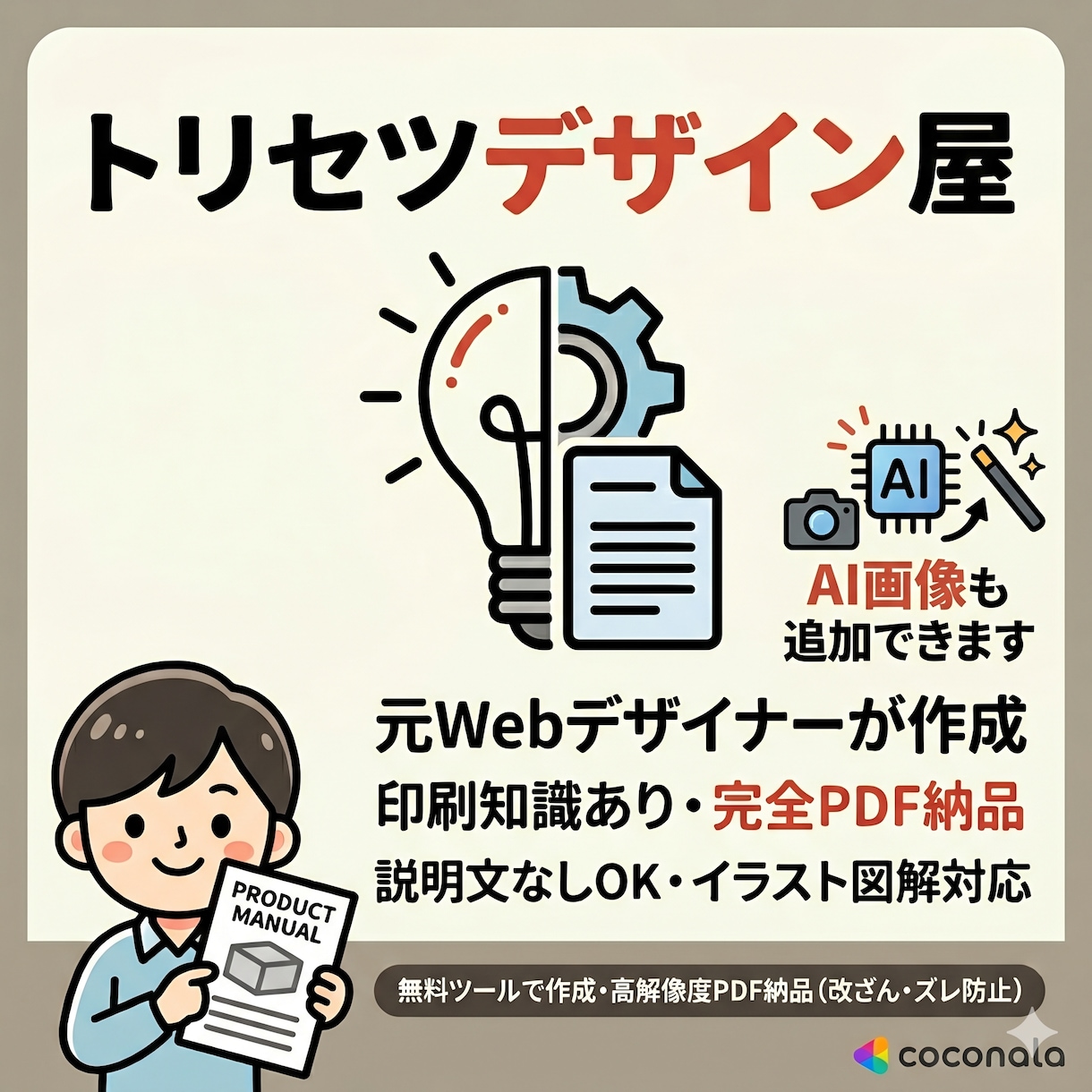 取り扱い説明書を作成します 取説デザイン屋、作るの忘れる前に依頼しよう！ イメージ1