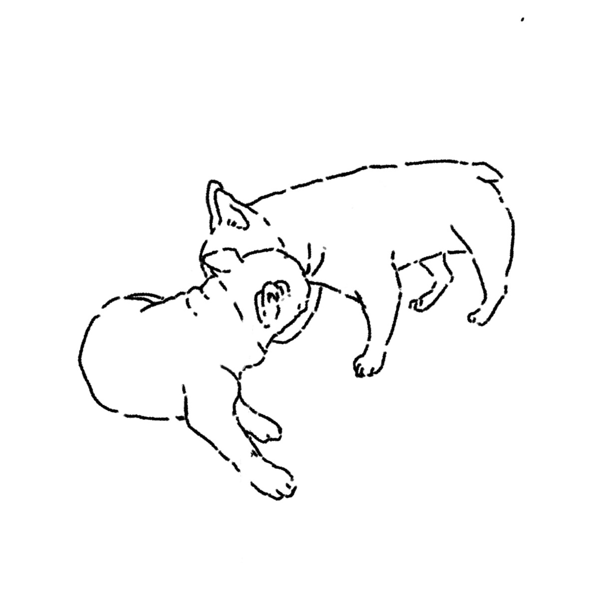 シンプルでかわいい線画イラスト描きます アイコンやホーム画面におすすめ！即日納品対応可能です イメージ4