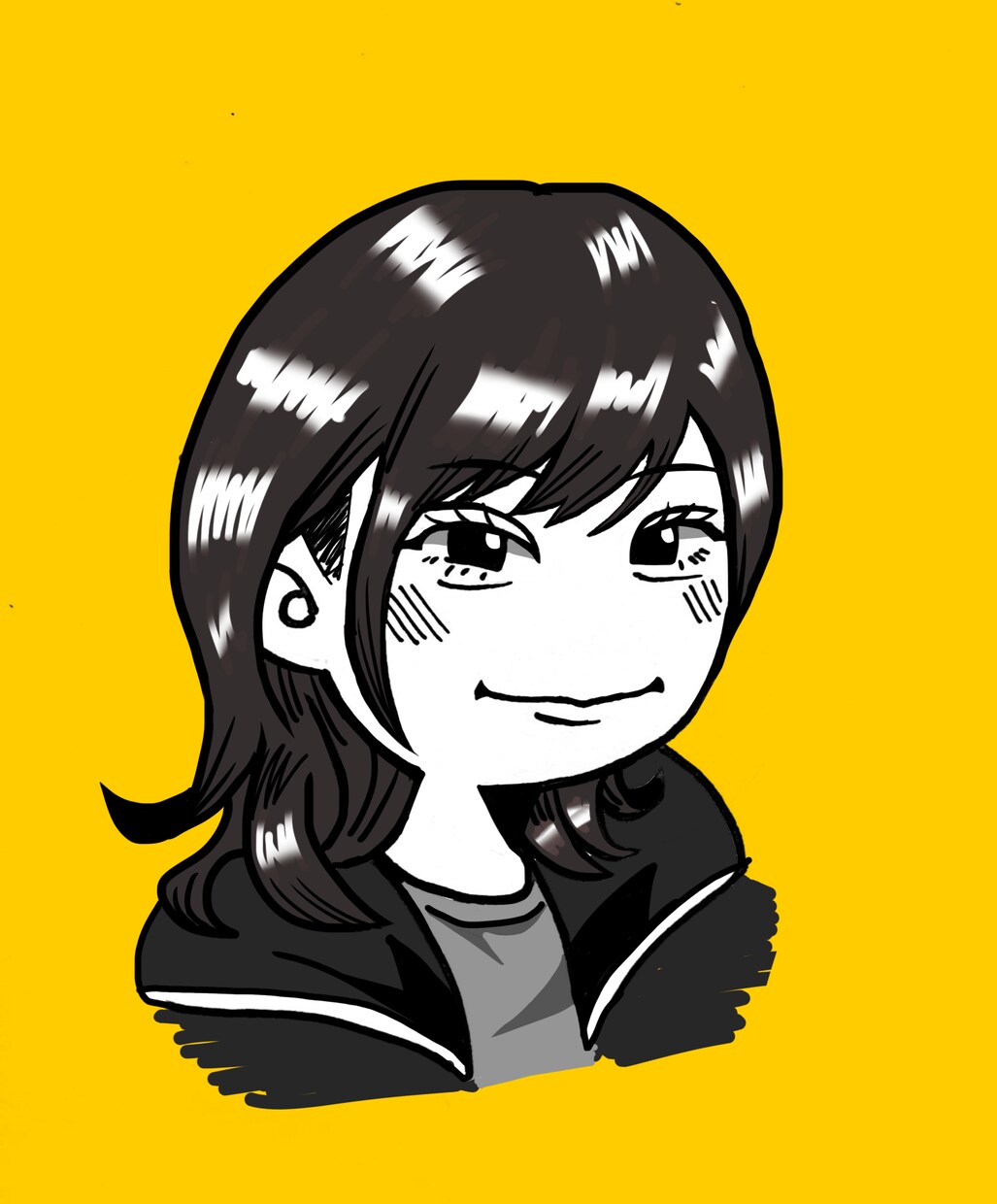漫画チックな似顔絵描きます アイコンや名刺、ポスターなどに似顔絵を付け加えたい方へ イメージ3