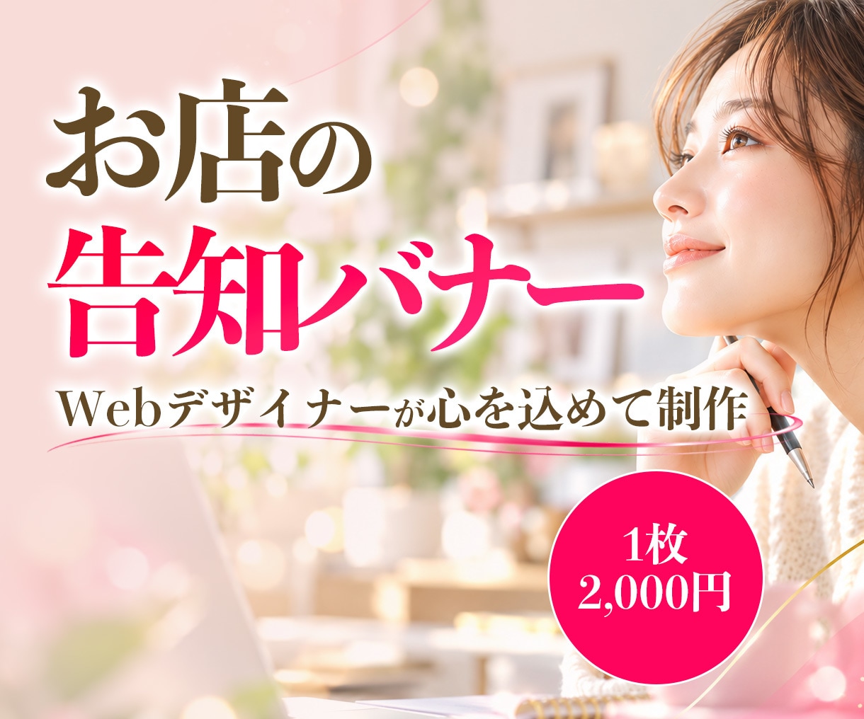 お店の告知・キャンペーンバナーを制作します お店のキャンペーンや新メニューを告知したい方へ イメージ1