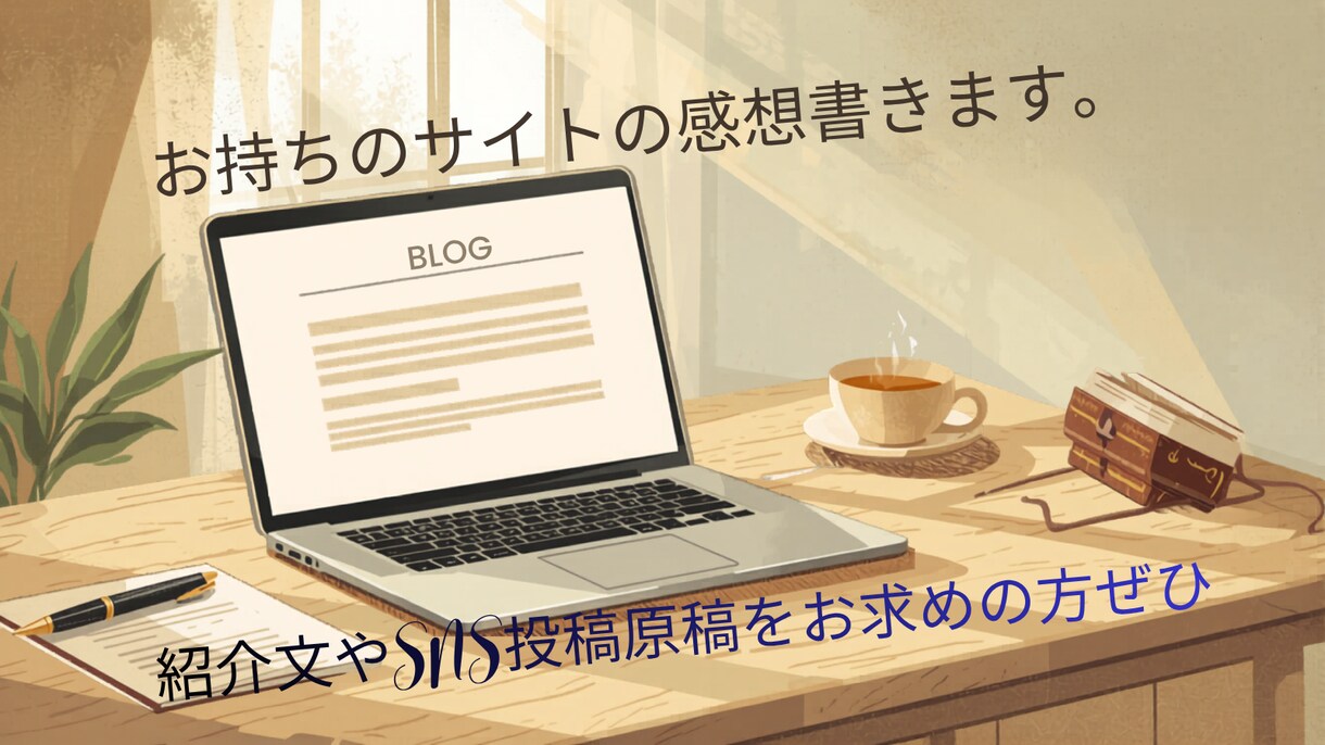 ホームページやブログの紹介・感想文を執筆します サイトやブログの魅力を伝える紹介・感想文を書きます イメージ1