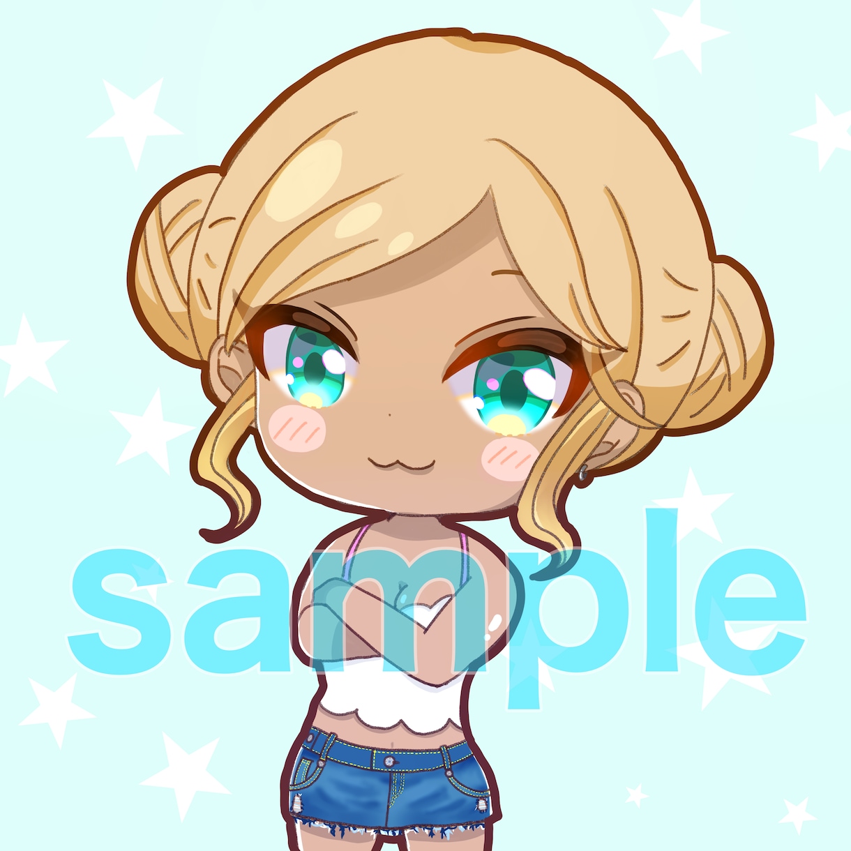 商用利用可★ちょいギャルな可愛い女の子お描きします ブログにも使える！！アイキャッチにも！！ イメージ2