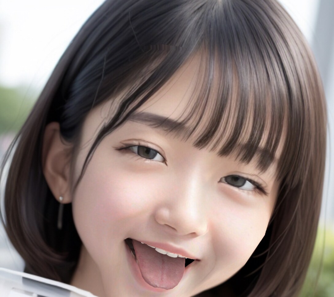 人物写真を舌出し加工します 家族、友人、恋人の舌だし写真を作ってみよう！安価・即入品。 イメージ4