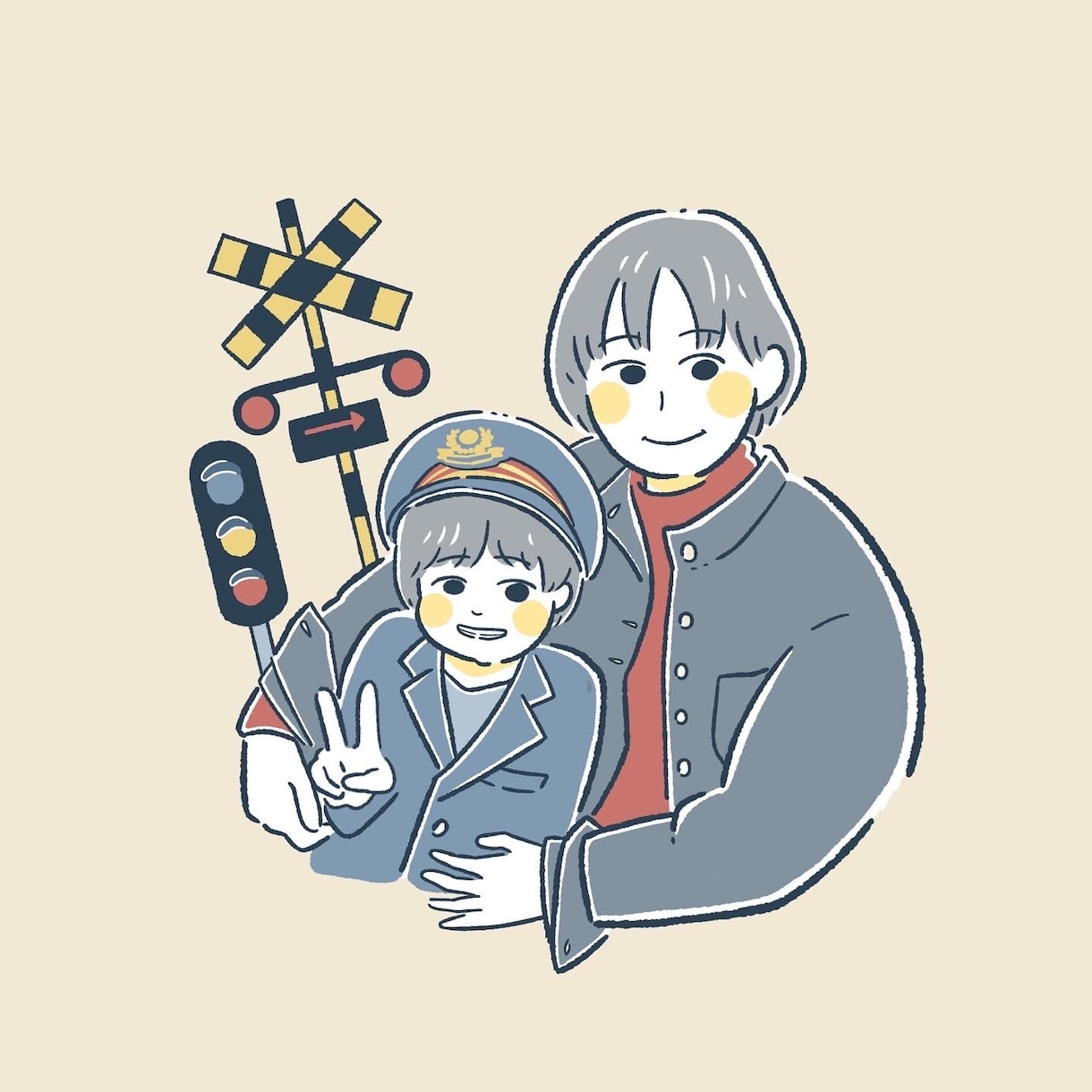シンプルな色でおしゃれなゆるかわ似顔絵描きます 自分用のアイコン利用にはもちろん、記念日やプレゼントにも♪ イメージ6