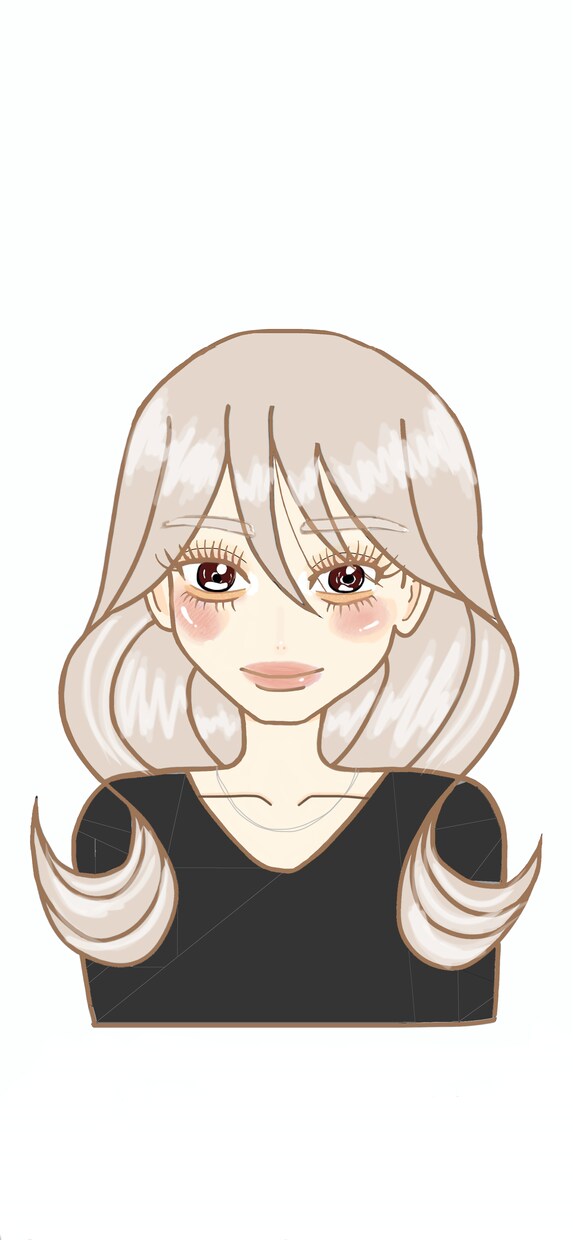 オリジナルイラストを提供します 可愛い女の子のアイコンにしよう イメージ1