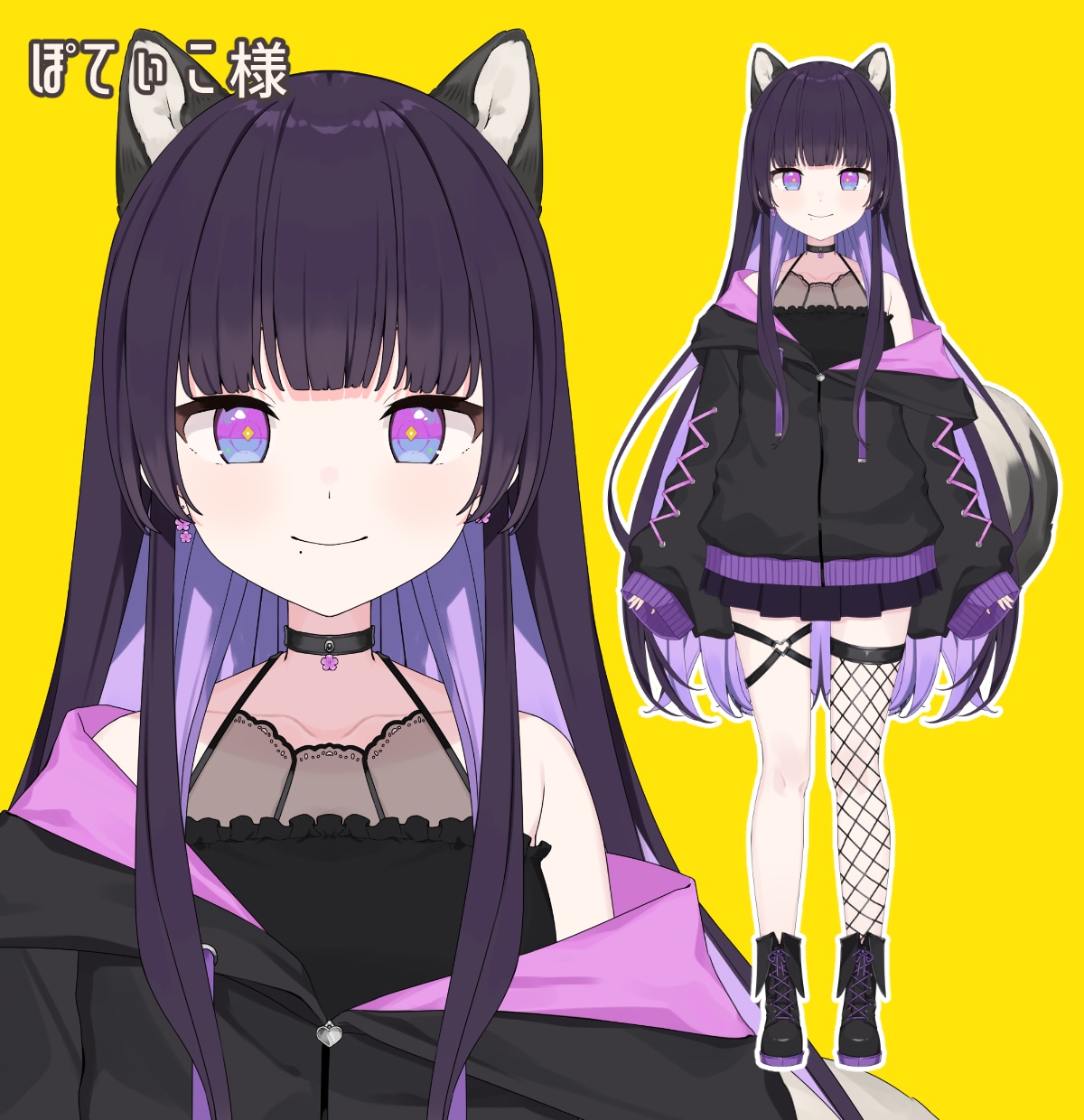 LIVE2D用のパーツ分けイラストを作成致します 魅力的なキャラになりたい方必見！デザインから制作も可能です！ イメージ4