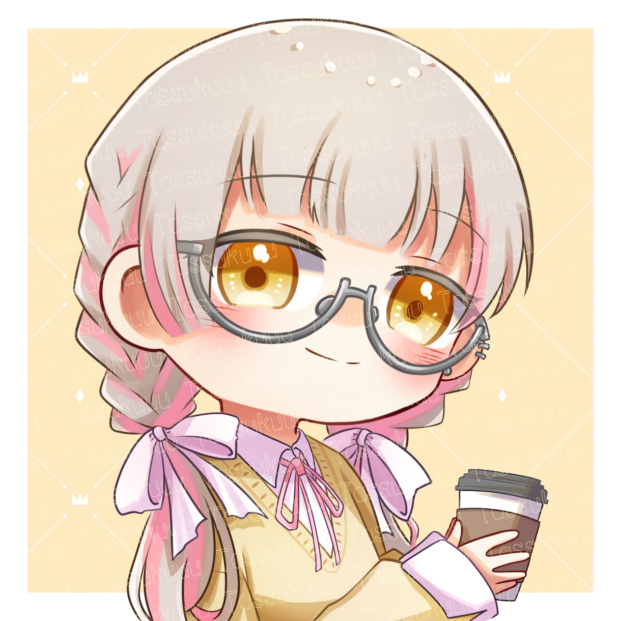 ポップなキャラクターアイコンを描きます 自分だけの可愛いミニキャラアイコンいかがでしょうか？ イメージ8