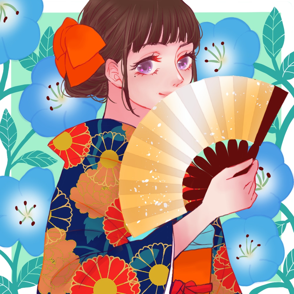 商用OK！レトロな和風のイラストを制作いたします 着物や浴衣、和服のイラストでおしゃれな雰囲気に！ イメージ10