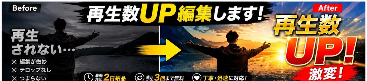 YouTube・TikTok動画編集しますます 短納期・低価格で丁寧に対応します イメージ2