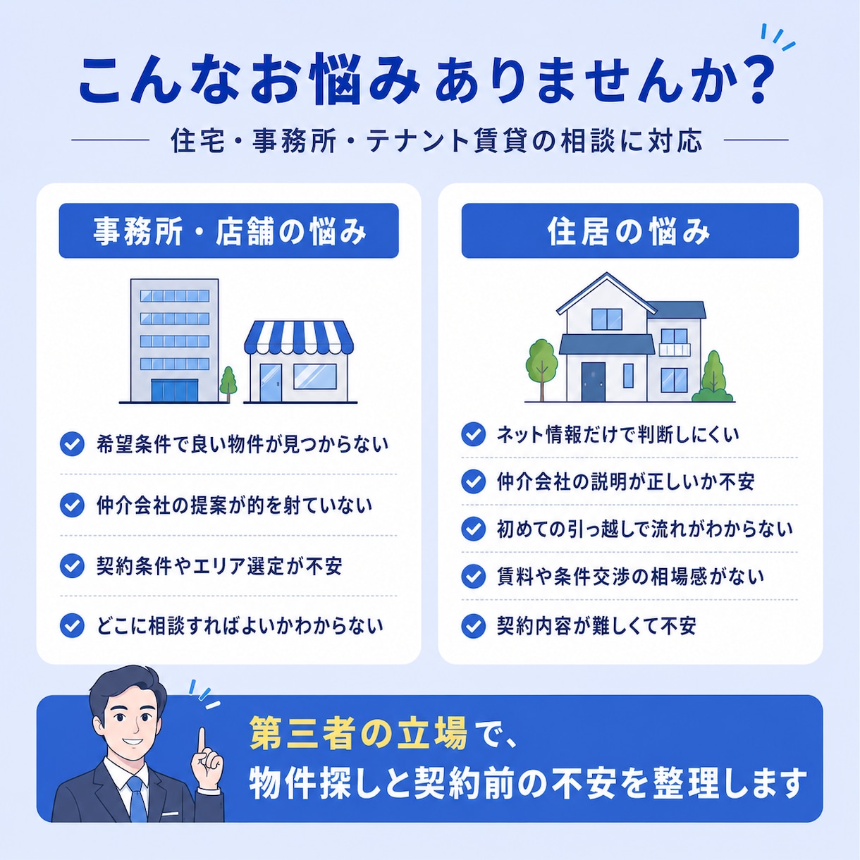 住宅・事務所・テナント賃貸の事なんでも相談乗ります 仲介業界を10年経験している宅地建物取引士が回答します イメージ3