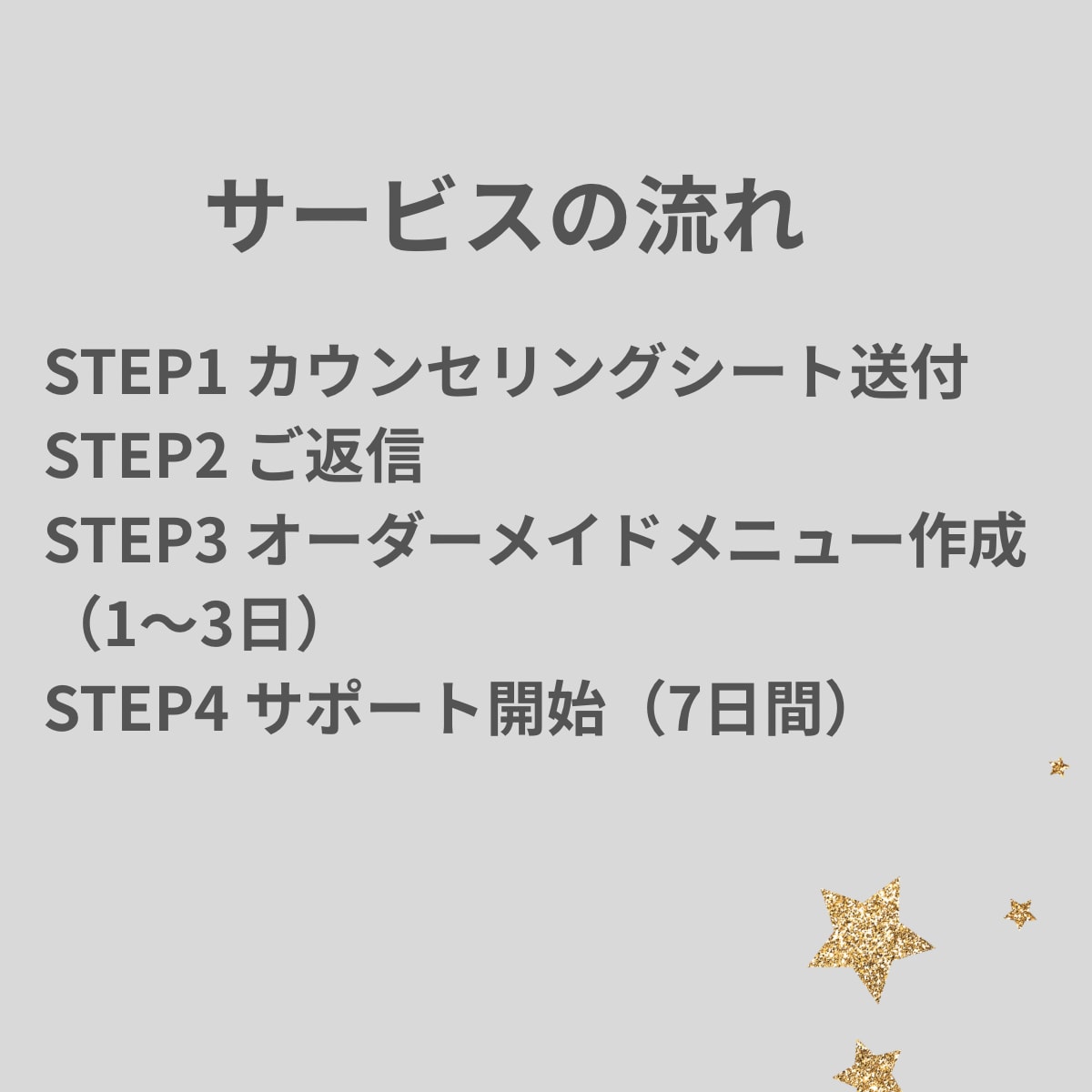 7日間の食事＆メンタルサポートします あなたの生活と苦手に合わせた美習慣を提案します イメージ3