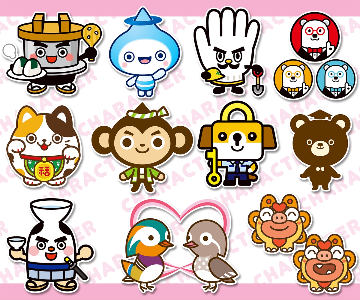 ポップなキャラクター作成します 様々な媒体向けに明るくポップなキャラクターをデザインします イメージ2