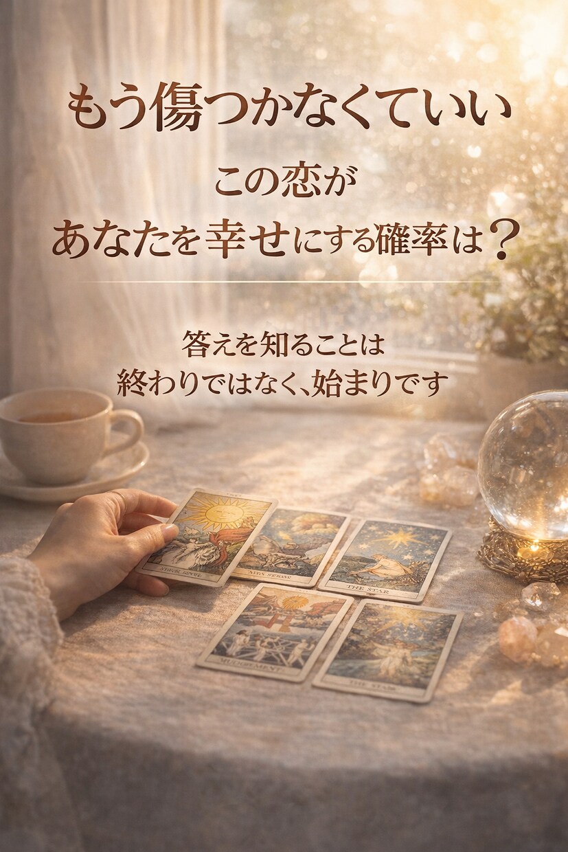 複雑な関係どう向き合うべきか占います もう限界な恋に必要な選択をする イメージ3