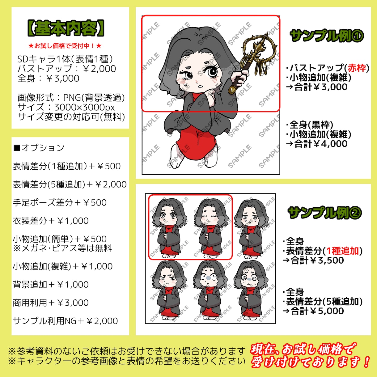 立ち絵SDキャラ・ミニキャライラスト描きます 人型以外にも人外・獣人など幅広く対応いたします！ イメージ2