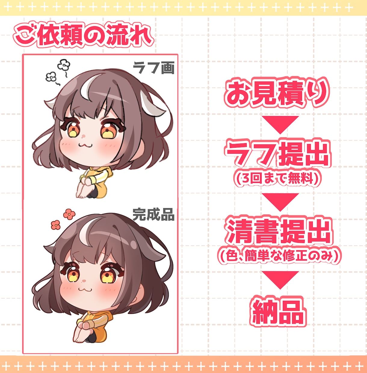 商用利用OK！目を惹くイラストお描きします SNSアイコン・ブログ・動画や配信活動・グッズなどに イメージ4