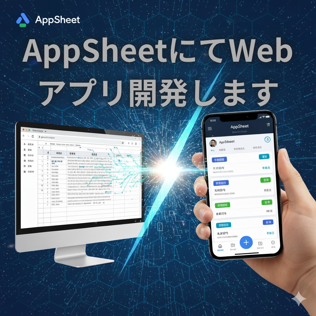 AppSheetにてWebアプリ開発します 素早くWebアプリ開発を行います イメージ1