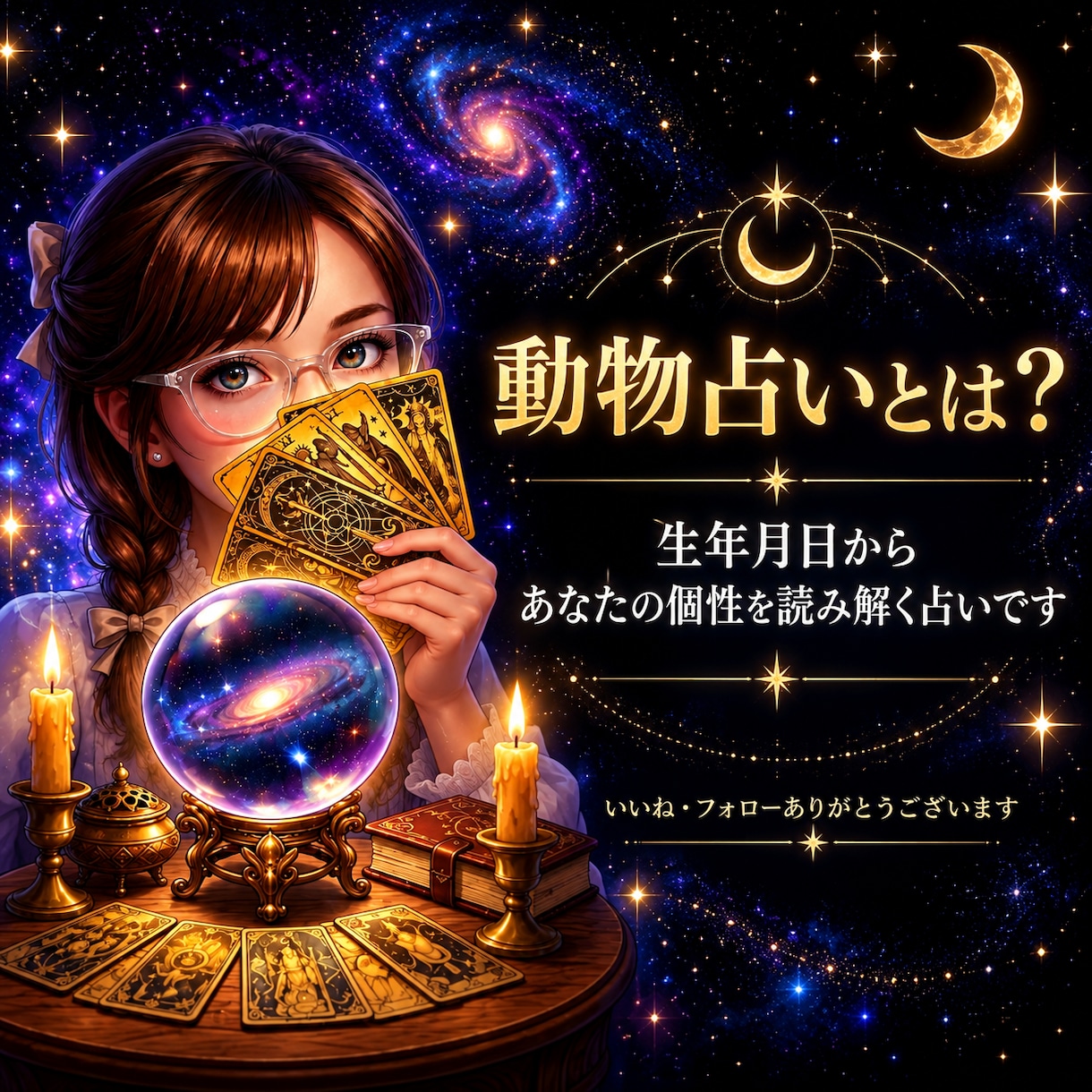 あなたの隠れた才能を 動物キャラで読み解きます 生年月日から60種類の中のあなたの動物キャラを見つけます✩ イメージ2