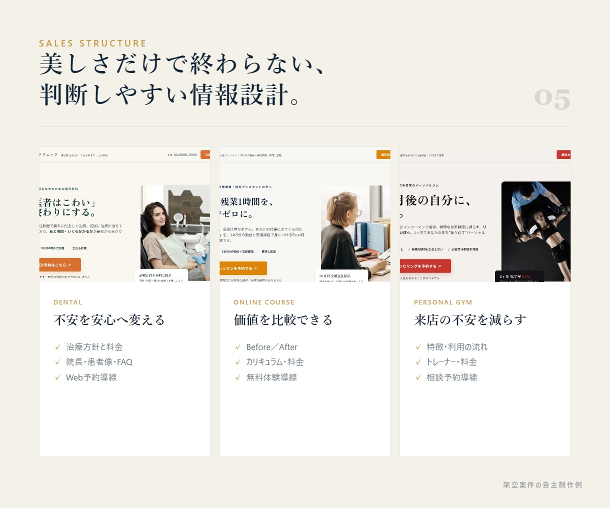 高品質なLP制作を構成から実装まで承ります 構成・コピー整理・デザイン・HTML実装まで一貫対応 イメージ5