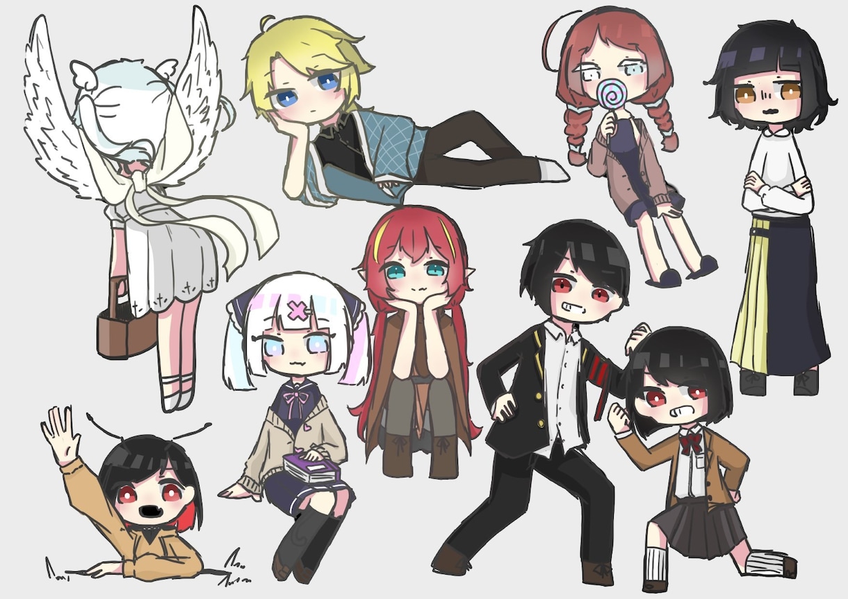 貴方のオリジナルキャラクターを作ります 絵を描けないけどオリジナルキャラクターを作りたい方向けです。 イメージ2