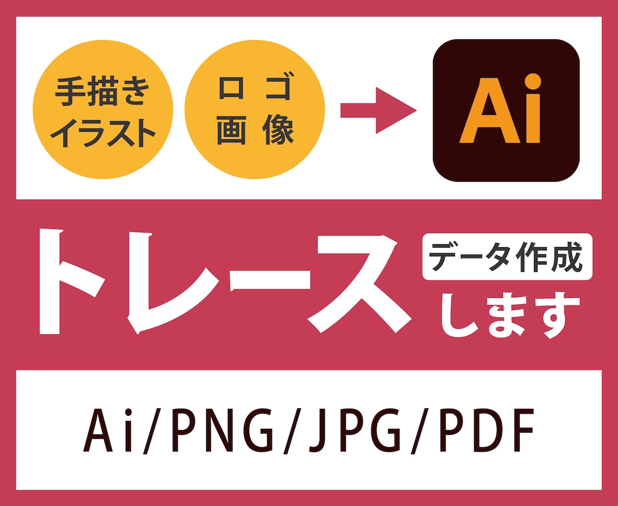 あなたの手描きイラストやロゴを丁寧にデータ化します ラフ画からでもOK｜柔軟に仕上げ対応 イメージ1