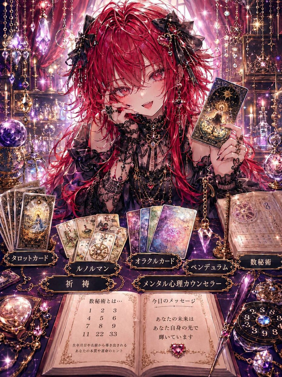 数秘術であなたやお相手様などを占います 数秘術であなたやお相手様などを占います。隠れ本性も占います。 イメージ2