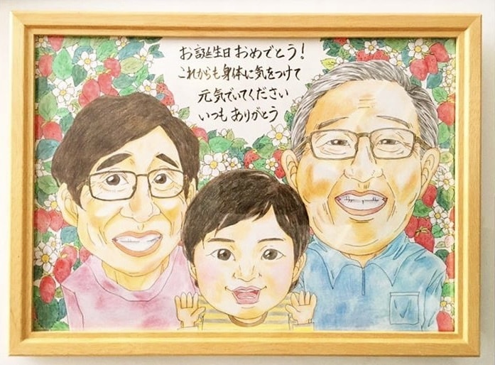 A4サイズ◎ファミリー似顔絵描きます 玄関やリビングへ飾ってみるのはいかがでしょうか？ イメージ2