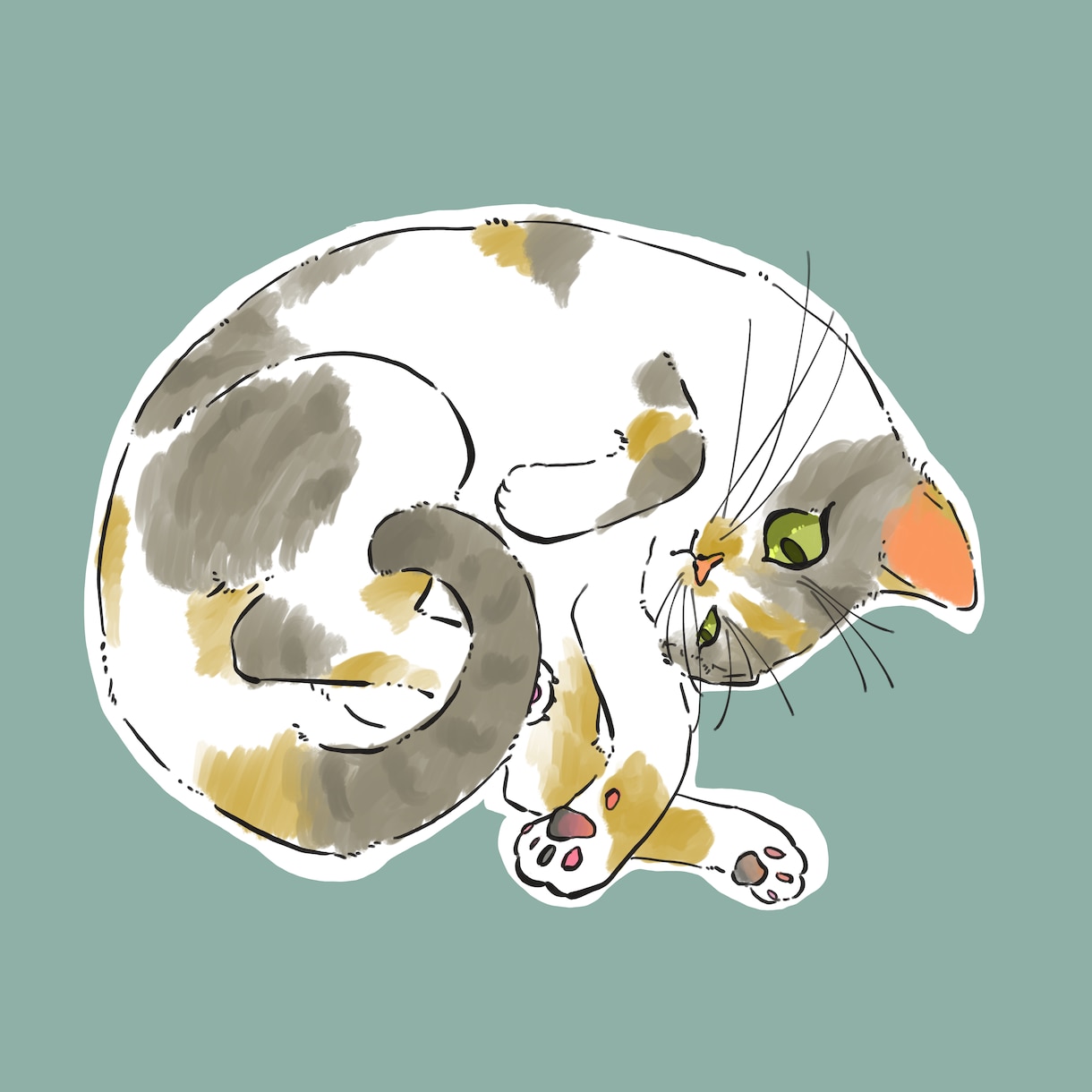 あなたのペットをイラストにします 可愛いうちの子、ポップで可愛いイラストにしたいという方へ イメージ4