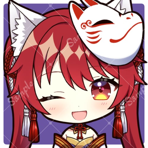 オリジナルの可愛い女の子などのアイコンお描きします SNS等のあなただけのちびキャラのアイコンが欲しい方に! イメージ1