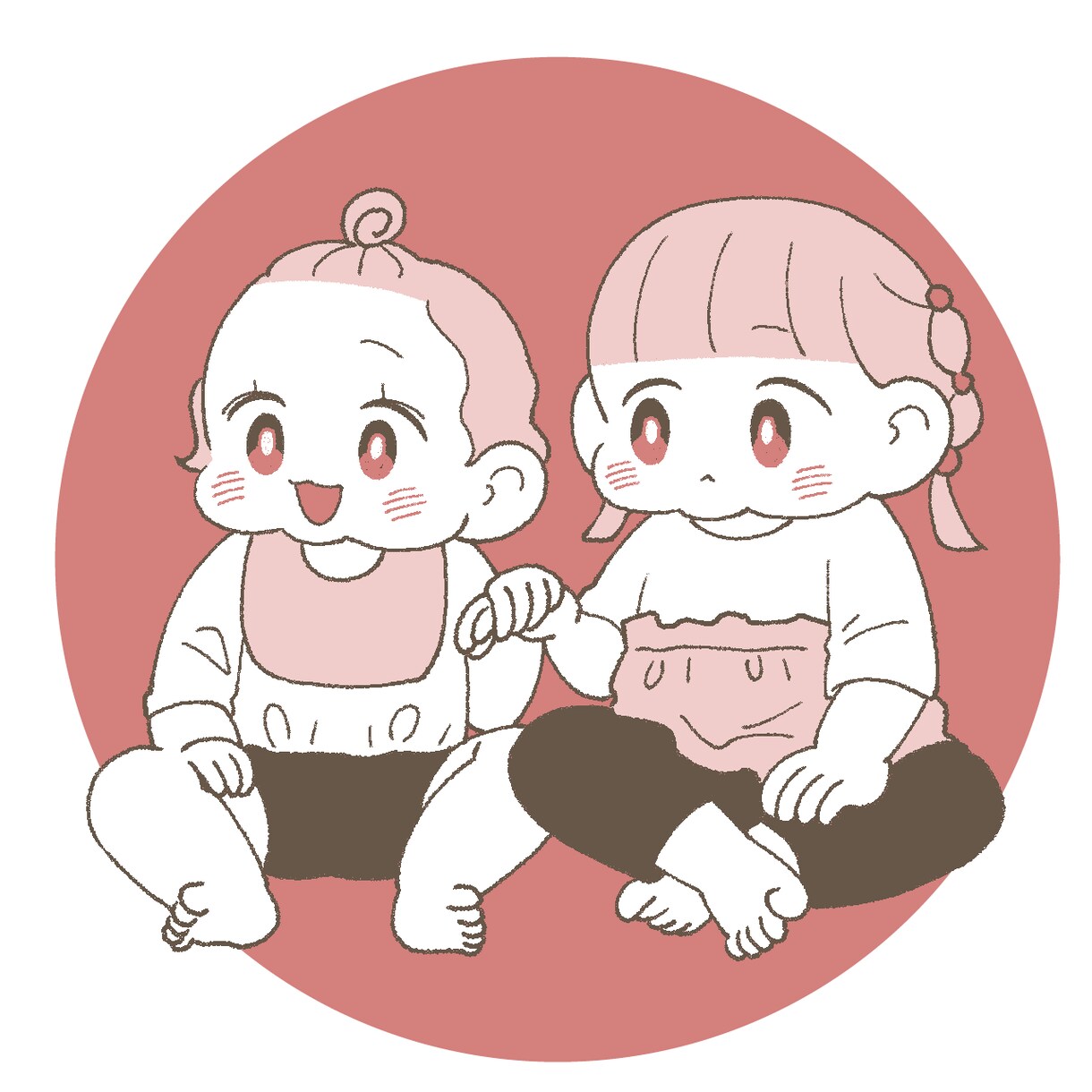 ほんわか可愛い❣️お子様のSNSアイコンを描きます もちっと可愛い、癒されるSNSアイコンをお作りします♡ イメージ6