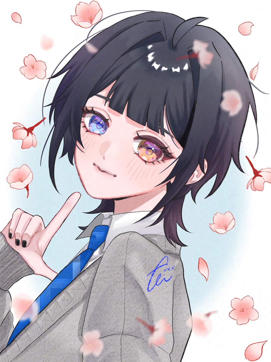 透明感×儚さ￤魅力的なイラストを描きます 中性的キャラが得意なSNSアイコン・立ち絵制作 イメージ10