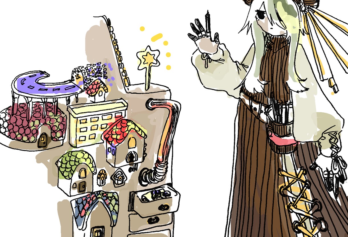 ファンシーな可愛いイラスト受付ています アナログペン画、デジタル可お求め頂ければ原画をお送りします。 イメージ3
