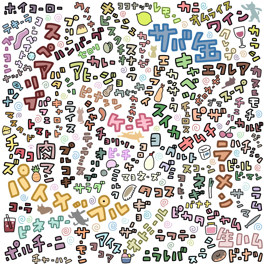 ごちゃごちゃしたイラストを描きます まるでパズルのピースみたい。ちょっぴりクセになるイラスト♪ イメージ8