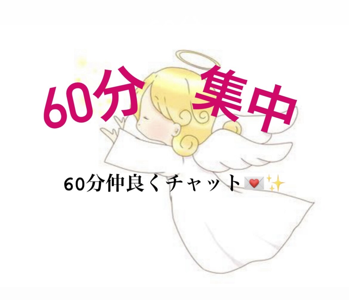 60分あなたとチャットいたします 雑談.相談.愚痴.弱音なんでもOKです！お電話が苦手な貴方！ イメージ1