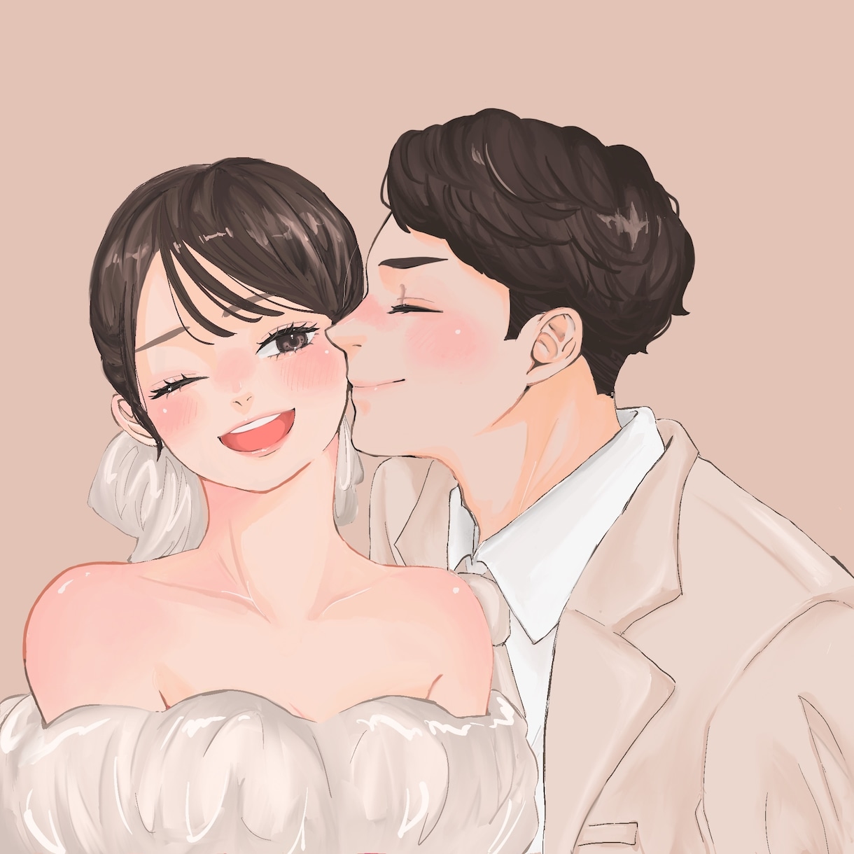 アイコン、サムネ等に♡最適なイラストを描きます 柔らかな雰囲気のイラスト♡お写真を元に作成も可能です！ イメージ1