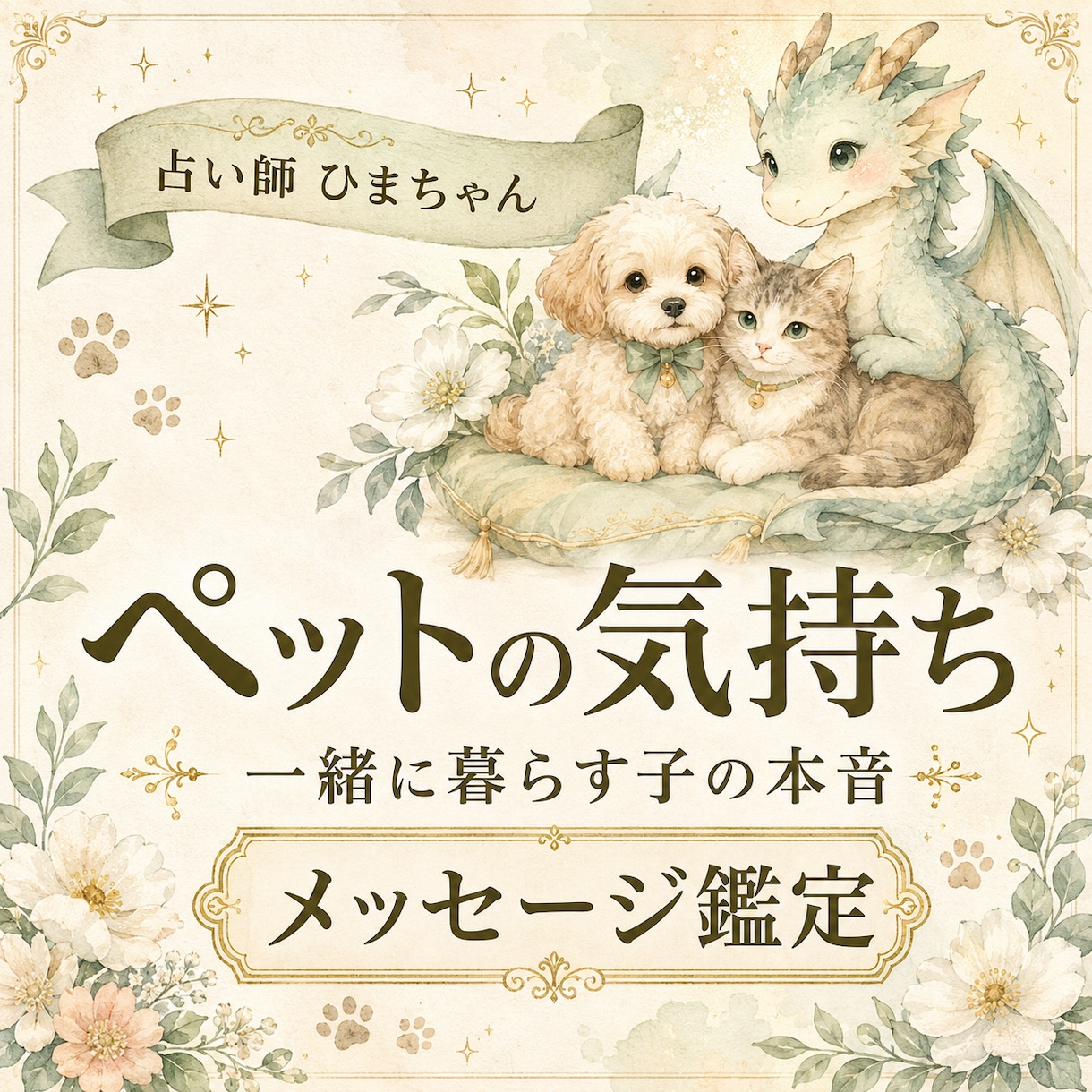 大切なペットの気持ちを丁寧にお伝えします 犬・猫・小動物の言葉にできない本音を受け取ります イメージ1