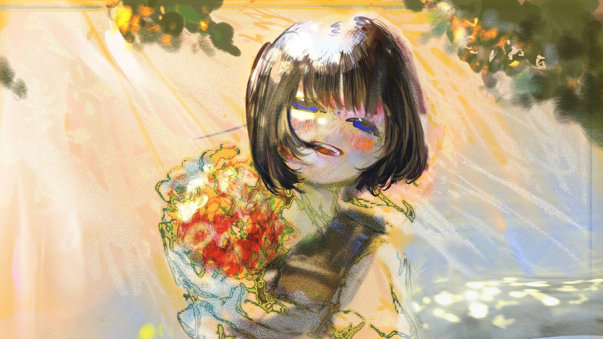 光や感情を大切にしたイラストを制作します MV・配信・SNSに映える雰囲気重視のイラスト。 イメージ3