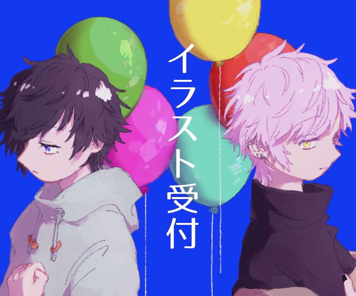 アナログタッチな雰囲気のあるイラスト制作します SNSでの活動、プレゼントや鑑賞など様々な用途に合わせます イメージ1