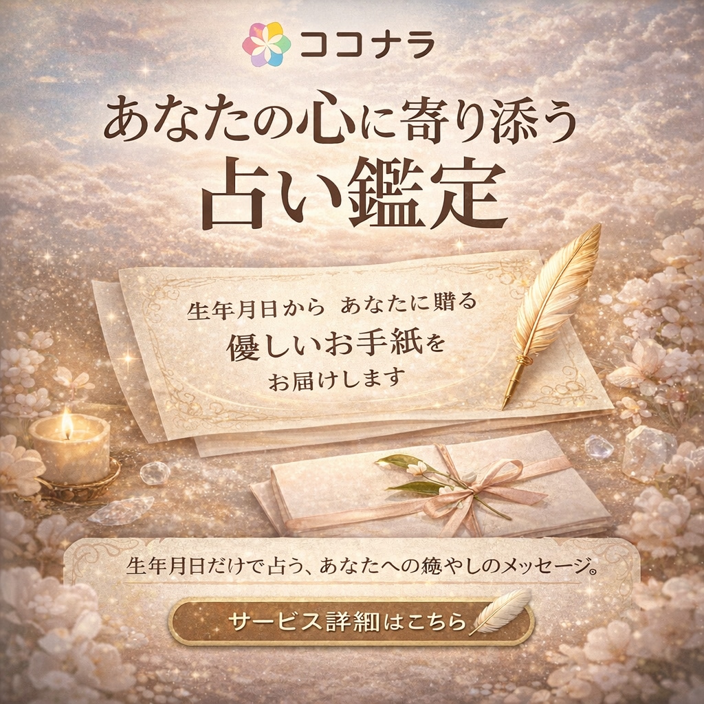 誕生日の数字で綴るあなたへの優しいお手紙ます 頑張るあなたへ。誕生日の数字で綴る、心に届く優しいお手紙 イメージ1