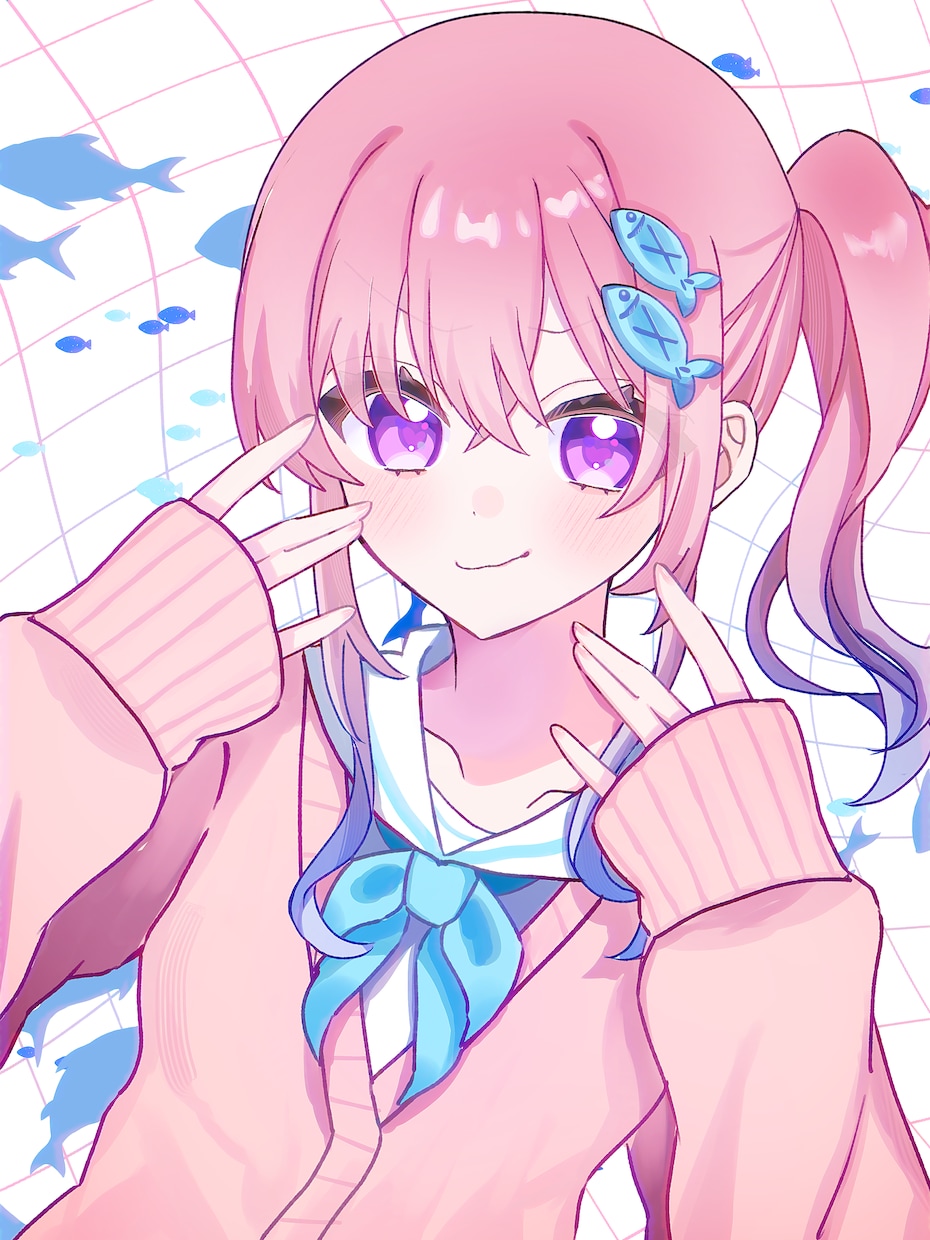 可愛い表情重視｜女の子イラスト描きます 可愛らしい顔や表情したイラストを描くのが得意です。 イメージ1