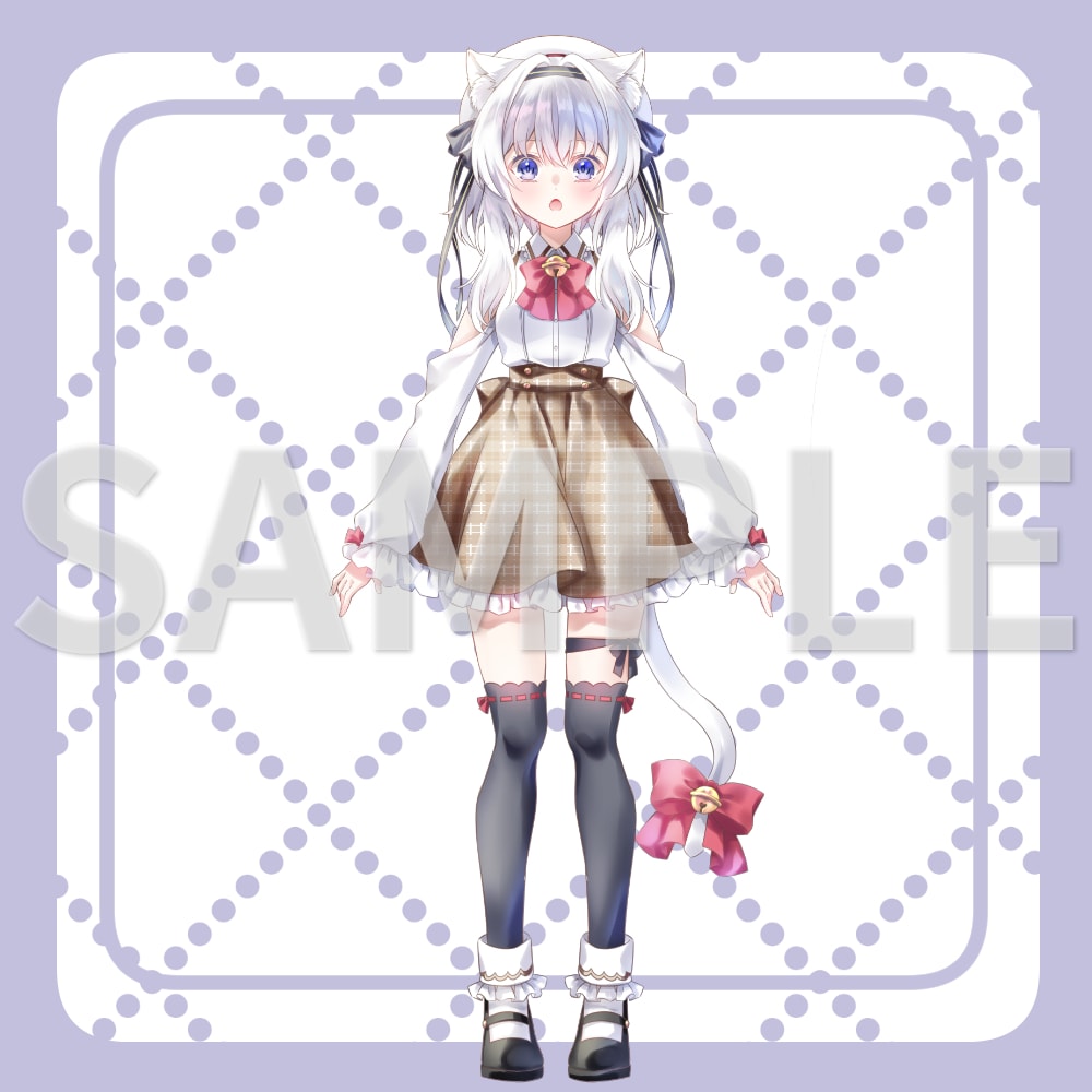表情パーツ分け済ネコミミ少女立ち絵を販売しますます パーツを組み合わせて自由に表情差分を作れます イメージ3